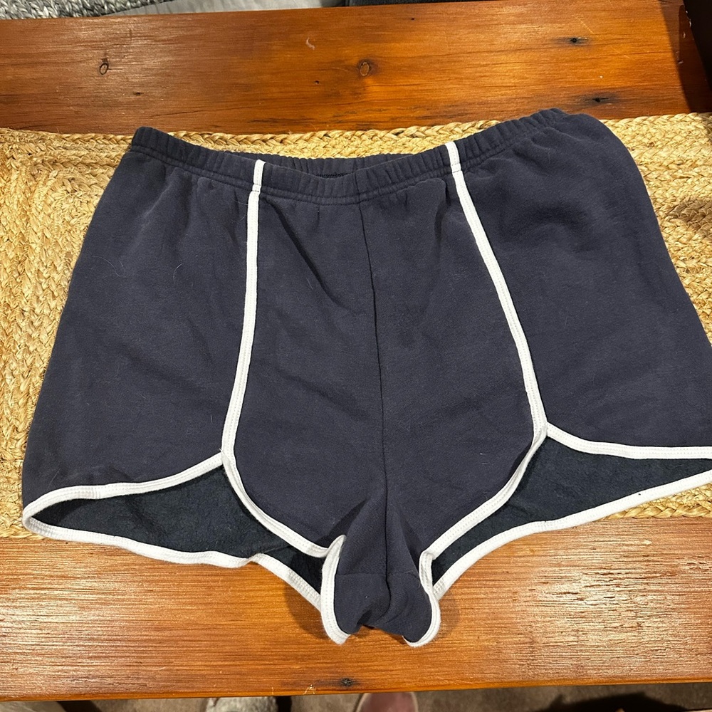 Urban Outfitters Women's Black Shorts with White Trim